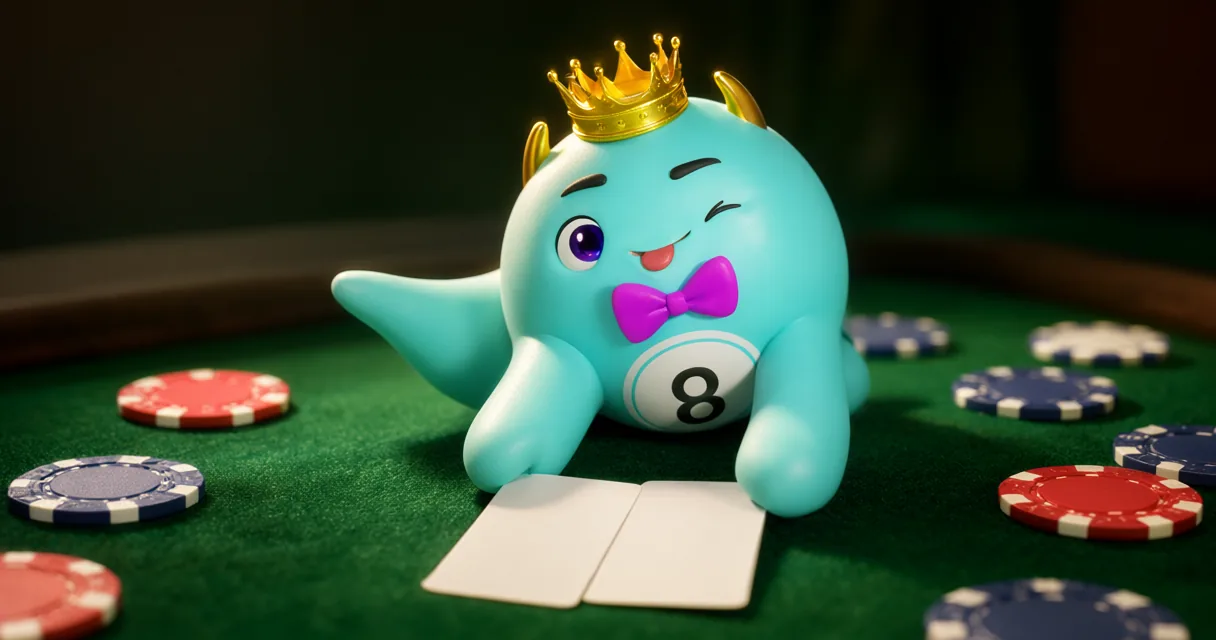 Blackjack table cards and chips